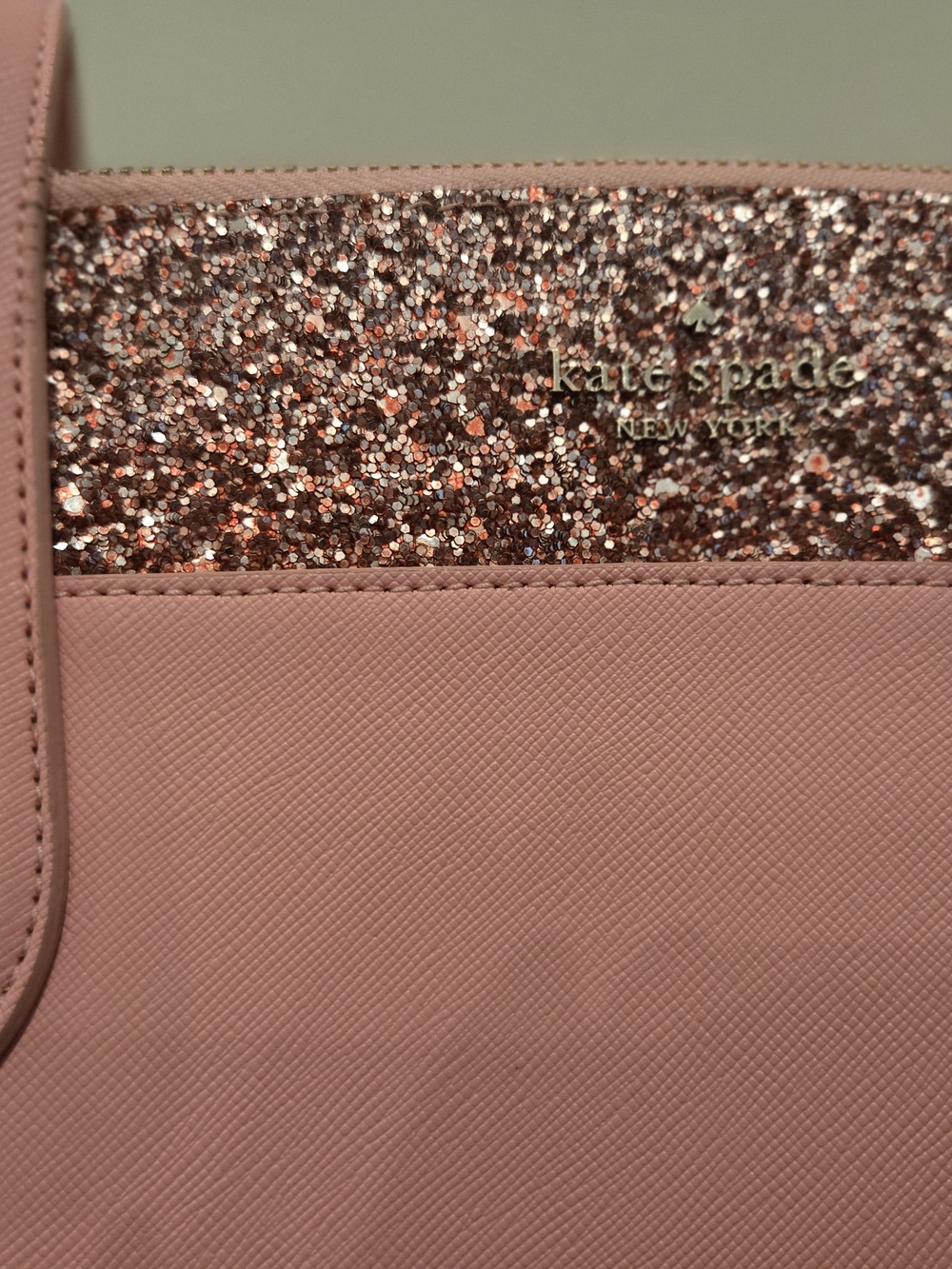 kate spade Pink Glitter-Trim Tote - Picture 2 of 2